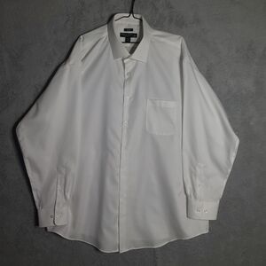 Pronto Uomo White Dress Shirt 18 1/2 Neck